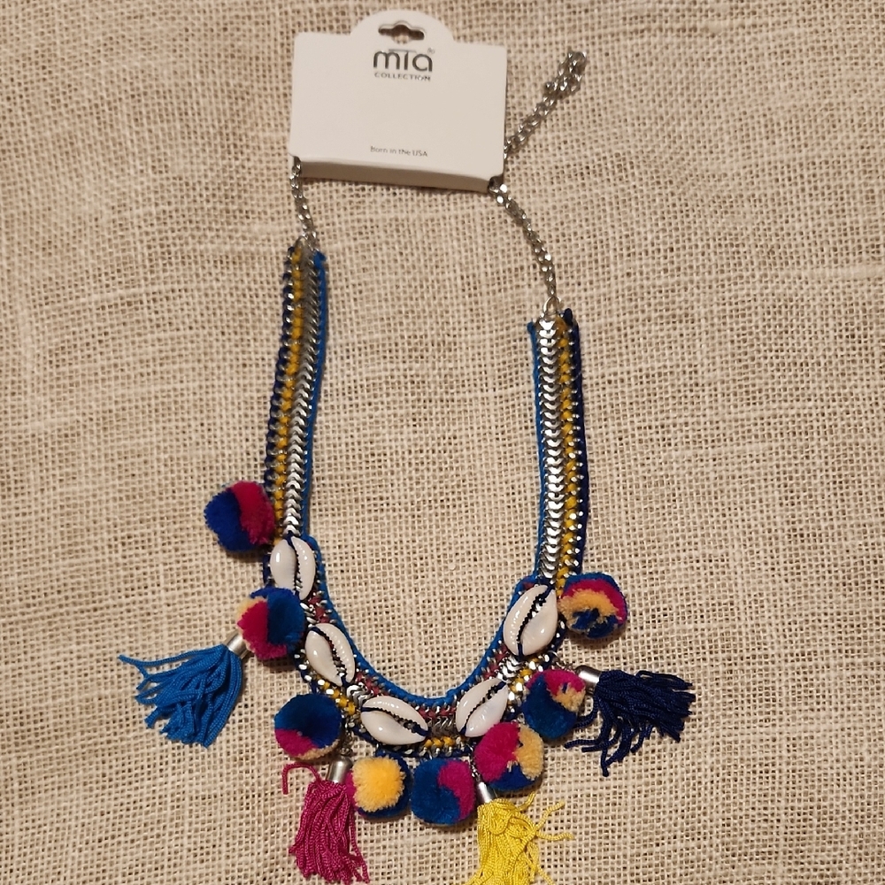 🔥3 For 10🔥 MIA Collection Colorful Pom Pom Necklace by Mia